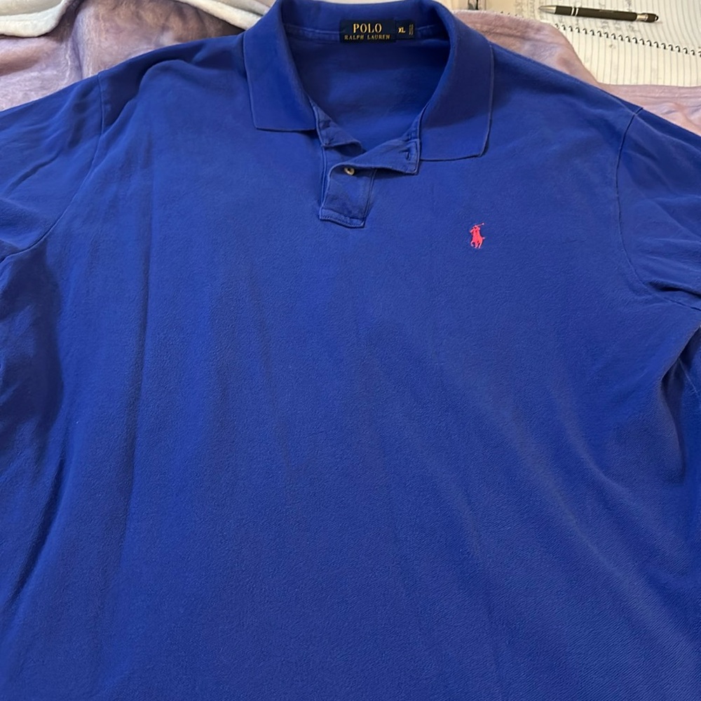 Men’s Polo Shirt-Blue size XL
